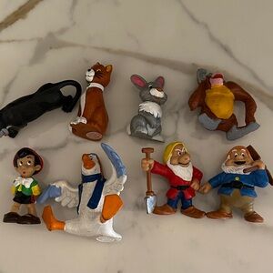 RARE Vintage 1982-84 Disney Bully Figurine Set (8) - W. Germany